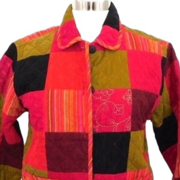 Vintage David Brooks Quilted Patchwork Jacket - Picture 2 of 9